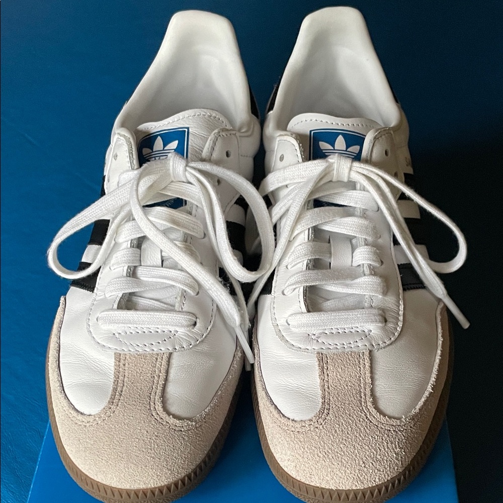 Adidas Samba OG Women's Sneakers - White and Tan